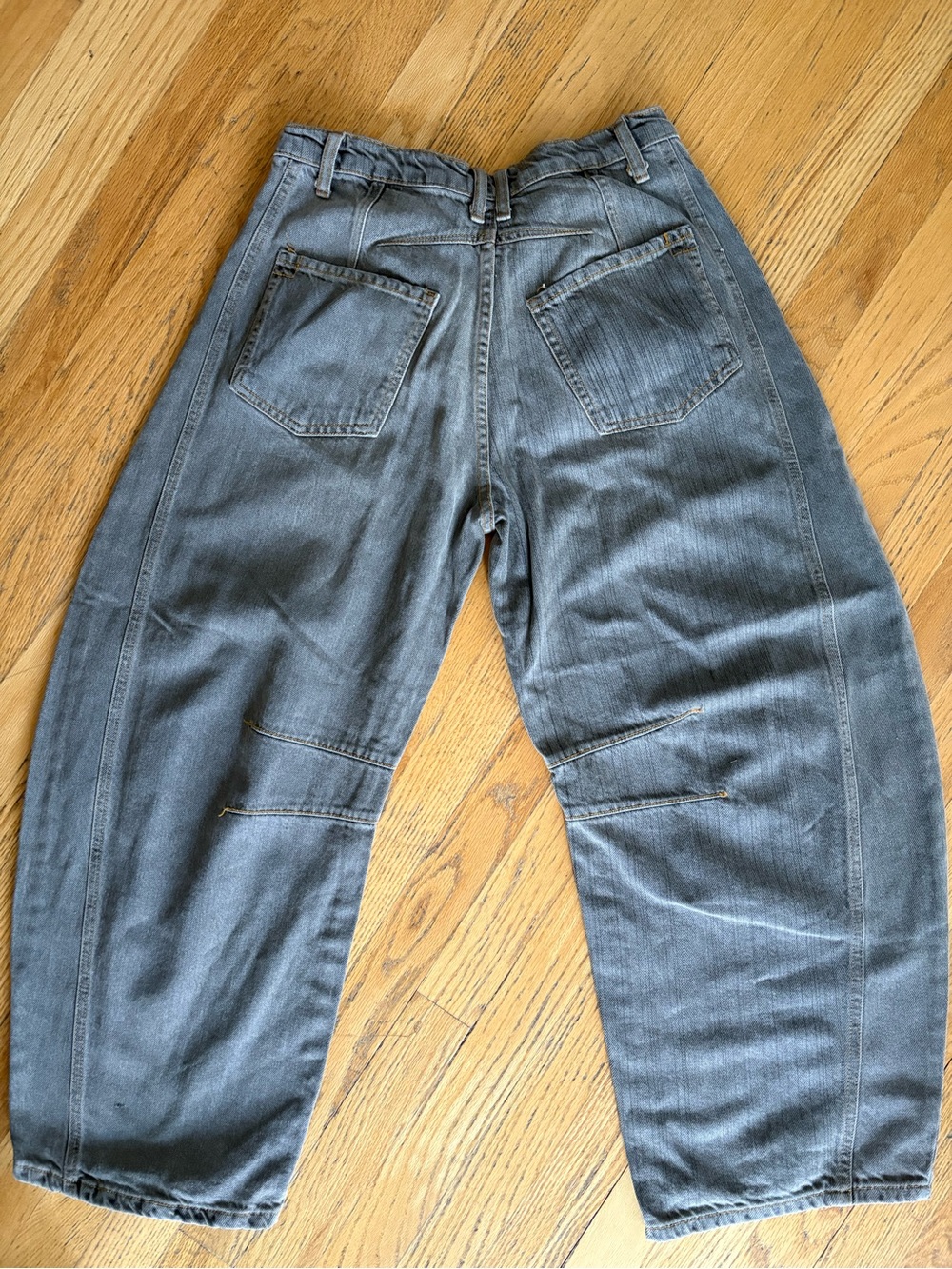We The Free Good Luck Mid-Rise Barrel Jeans in Archive Grey - Picture 9 of 11